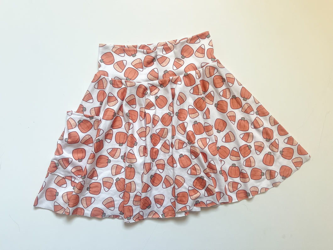 3t Twirl Skirt Pumpkin and Candy Corn